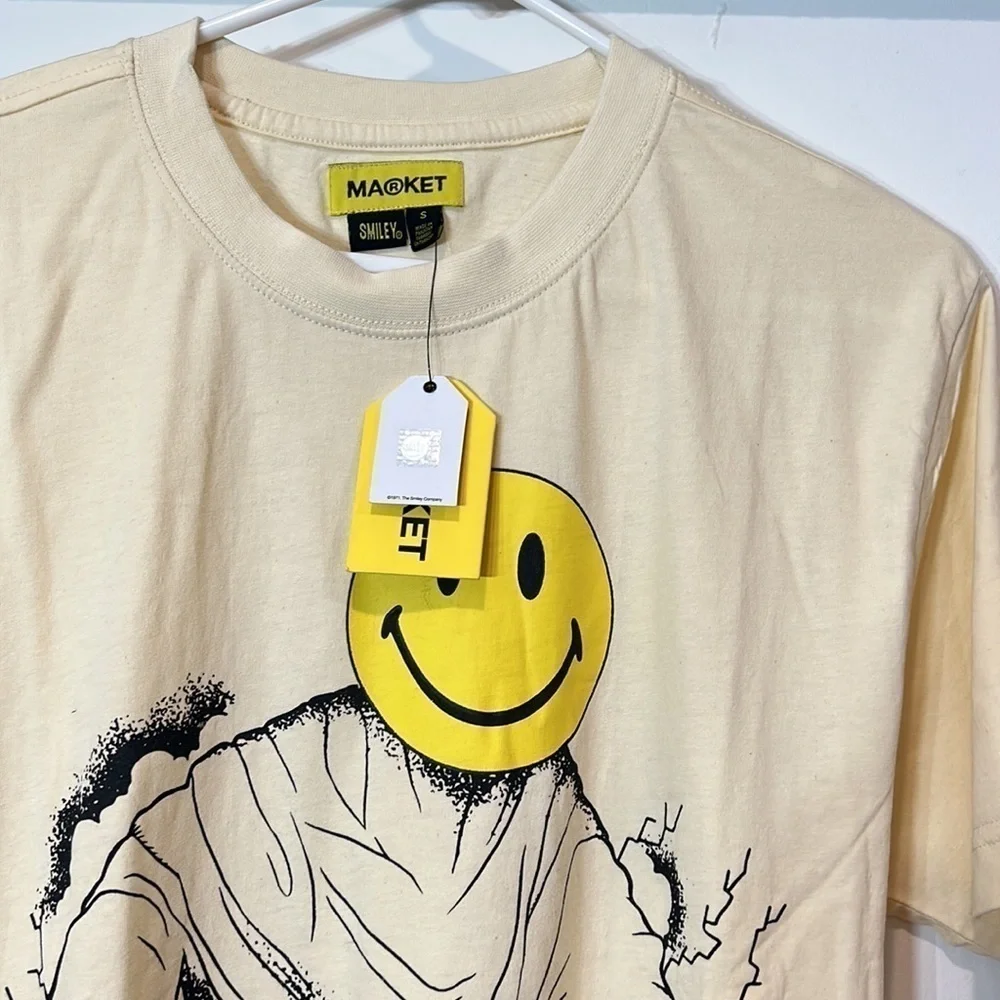 Market x Smiley my gift to you short sleeve graphic T-shirt small new with tags